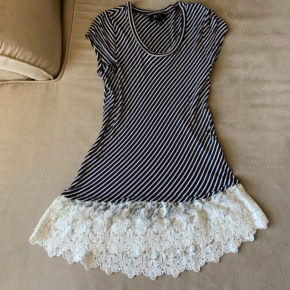 Blue striped blouse
